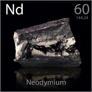 Nd釹元素圖，表示釹在永磁材料中的應(yīng)用
